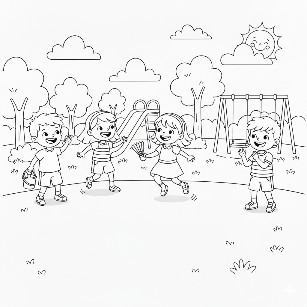 desenho de colorir Dia das Crianças